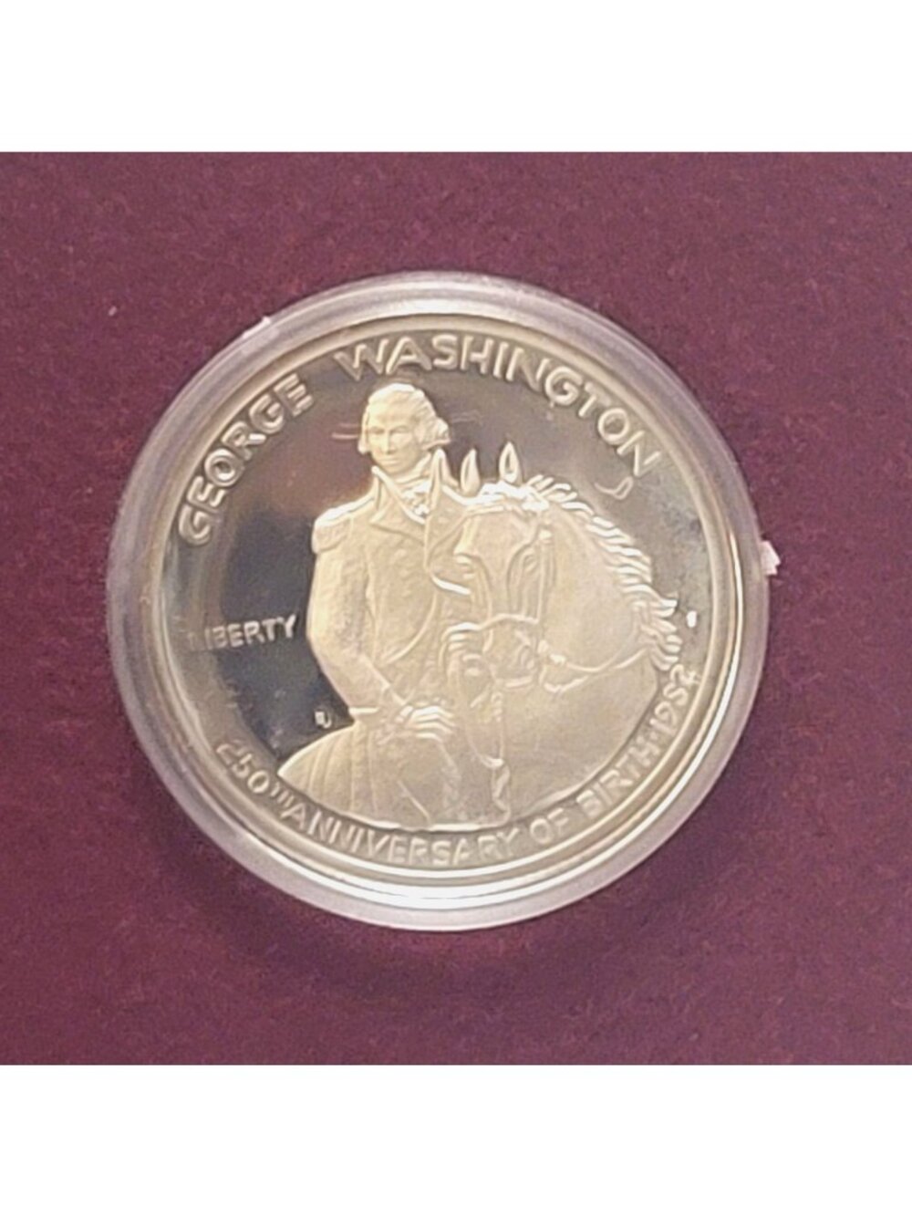 1982 Washington Commemorative Silver Half Dollar Coin Proof - Picture 5 of 8